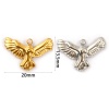 Picture of Eco-friendly PVD Vacuum Plating 304 Stainless Steel Charms Multicolor Eagle Animal 20mm x 13.5mm