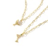Picture of 18K Real Gold Plated Paperclip Link Chain Wine Glass Pendant Charm Necklace, Brass & Cubic Zirconia 45cm(17.7") + 5cm(2"), For Women, Micro Pave, Stylish Exquisite Gift, Eco-friendly