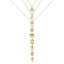 Image de Collier à Breloques Plaqué Or Véritable 18K en Laiton & Zirconia Cubique Pour Femmes, Chaîne Maille Forçat Exquis À la Mode Cadeau, Respectueux de la Nature, 1 Pièce