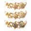 Immagine di 1 Pz Ottone + Zircone Cubico Gioielli Oceanici Pendenti Charms Connettori Placcato Oro 18K Bianco Conchiglia Stella Marina Perla Imitato Acrilico 3.5cm x 1.4cm