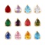 Picture of Eco-friendly PVD Vacuum Plating 304 Stainless Steel & Cubic Zirconia Birthstone Charms 18K Real Gold Plated Drop Mini 9mm x 6mm