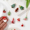Bild von Umweltfreundliche PVD-Vakuumbeschichtung 304 Edelstahl & Harz Weihnachten Charms 18K Vergoldet
