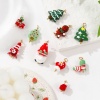 Bild von Umweltfreundliche PVD-Vakuumbeschichtung 304 Edelstahl & Harz Weihnachten Charms 18K Vergoldet