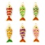 Bild von Messing Ozean Schmuck Charms 18K Vergoldet Emaille Fisch 3D Beweglich Schwarz Kubischer Zirkon 28mm x 9mm