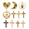 Picture of Eco-friendly PVD Vacuum Plating 304 Stainless Steel Charms 18K Real Gold Plated