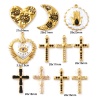 Picture of Eco-friendly PVD Vacuum Plating 304 Stainless Steel Charms 18K Real Gold Plated