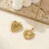 Bild von Umweltfreundlich Messing Valentinstag Charms 18K Echtgold plattiert Herz Micro Pave Klar Kubischer Zirkon