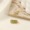 Bild von Umweltfreundlich Messing Charms 18K Echtgold plattiert US-Dollar