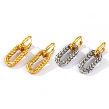 1 Pair Eco-friendly PVD Vacuum Plating Dainty Exquisite Multicolor 304 Stainless Steel Oval Earrings For Women Gift 3.5cm x 1.3cm, Post/ Wire Size: 1mm(18 gauge) 1 Pair Eco-friendly PVD Vacuum Plating Dainty Exquisite Multicolor 304 Stainless Steel Oval Earrings For Women Gift 3.5cm x 1.3cm, Post/ Wire Size: 1mm(18 gauge)