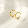 Picture of Sterling Silver Exquisite Hoop Earrings Gold Plated