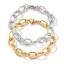 Imagen de 1 Piece Eco-friendly Dainty Exquisite Multicolor 304 Stainless Steel Handmade Link Chain Bracelets For Women Gift 19cm(7.5") long