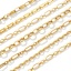 Picture of 18K Real Gold Plated Handmade Link Chain Necklace, 304 Stainless Steel 40cm(15.7") + 5cm(2"), For Women, Simple & Casual Exquisite Gift, Eco-friendly PVD Vacuum Plating