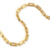Picture of 18K Real Gold Plated Handmade Link Chain Necklace, 304 Stainless Steel 40cm(15.7") + 5cm(2"), For Women, Simple & Casual Exquisite Gift, Eco-friendly PVD Vacuum Plating