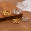 Image de 1 Piece Eco-friendly Dainty Stylish Multicolor 201 Stainless Steel Open Geometric Rings For Women Gift 20mm(US Size 10.25)