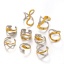 Image de 1 Piece Stylish Exquisite 304 Stainless Steel Open Two Tone Rings For Women Gift
