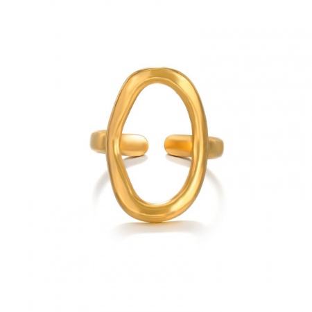 Immagine di Donne Regalo Aperto Anello All'Ingrosso, 304 Acciaio Inossidabile, Squisito Elegante Fornitura di Gioielli, 17mm (taglia di US: 6.5), 1 Pz
