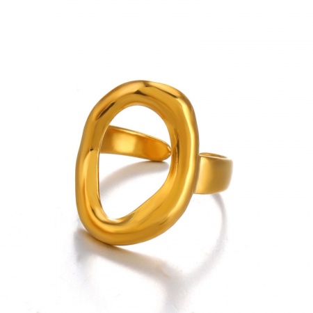Picture of Wholesale Women's Gift Open Rings, 304 Stainless Steel, Exquisite Stylish Jewelry Supply, 17mm(US Size 6.5)