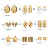 Bild von 1 Pair Vacuum Plating Stylish Exquisite 18K Gold Plated 304 Stainless Steel Ear Post Stud Earrings For Women Gift