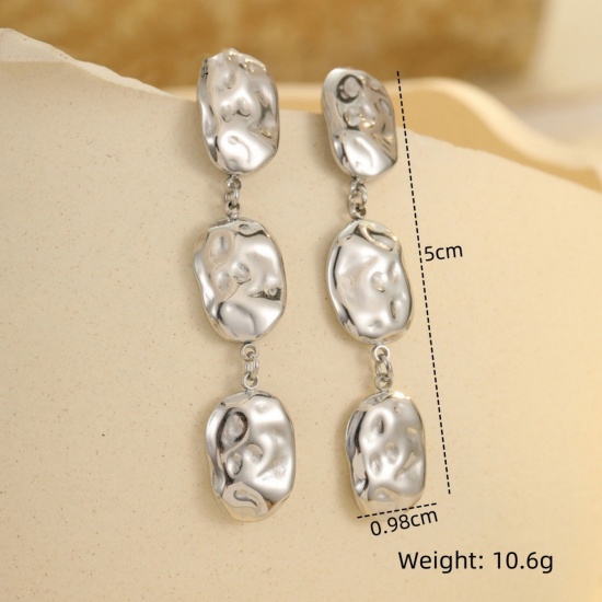 Picture of Wholesale Stylish Dainty Earrings, 18K Gold Plated 304 Stainless Steel, Women's Vacuum Plating Gift Jewelry Supply