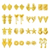 Picture of Wholesale Exquisite Stylish Ear Post Stud Earrings, Geometric 18K Gold Plated 304 Stainless Steel, Women's Eco-friendly Gift Jewelry Supply