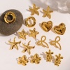 Picture of Wholesale Exquisite Stylish Ear Post Stud Earrings, Geometric 18K Gold Plated 304 Stainless Steel, Women's Eco-friendly Gift Jewelry Supply