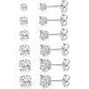 Picture of Wholesale Exquisite Stylish Ear Post Stud Earrings, 304 Stainless Steel & Cubic Zirconia, Unisex Eco-friendly Gift Jewelry Supply