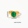 Bild von Großhandel Frauen Geschenk Offen Verstellbar Ring, 18K Vergoldet 201 Edelstahl, Umweltfreundlich Exquisit Stilvoll Schmuckbedarf, 20mm（US Größe:10.25), 1 Stück