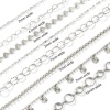 Image de 10 M Chaînes Accessoires pour la Fabrication de Bijoux Faits à la Main en 304 Acier Inoxydable Respectueux de la Nature Argent Mat