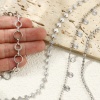 Image de 10 M Chaînes Accessoires pour la Fabrication de Bijoux Faits à la Main en 304 Acier Inoxydable Respectueux de la Nature Argent Mat