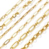 Bild von Großhandel Handgefertigte Gliederkette Armband, 18K Vergoldet 304 Edelstahl, Unisex Umweltfreundlich Stilvoll Minimalistisch Geschenk Schmuckbedarf 17cm lang