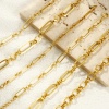 Bild von Großhandel Handgefertigte Gliederkette Armband, 18K Vergoldet 304 Edelstahl, Unisex Umweltfreundlich Stilvoll Minimalistisch Geschenk Schmuckbedarf 17cm lang