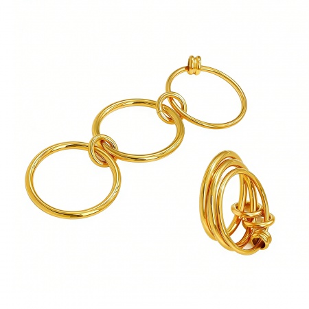 Picture of Wholesale Women's Gift Multilayer Unadjustable Rings, Multicolor 304 Stainless Steel, Eco-friendly Exquisite Stylish Jewelry Supply
