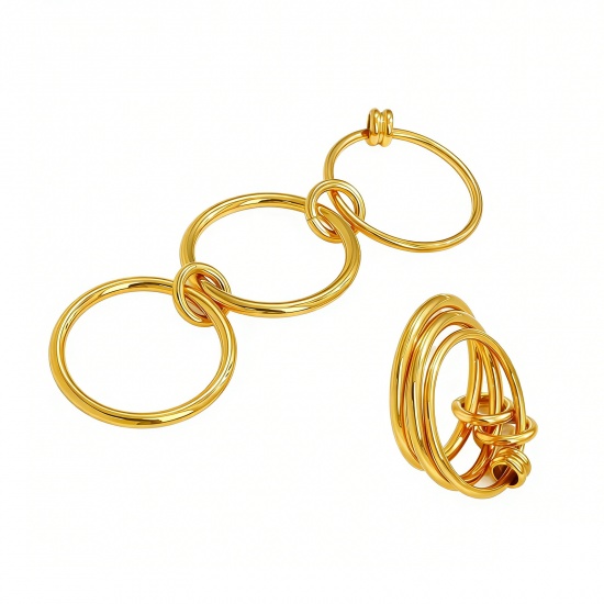 Picture of Wholesale Women's Gift Multilayer Unadjustable Rings, Multicolor 304 Stainless Steel, Eco-friendly Exquisite Stylish Jewelry Supply