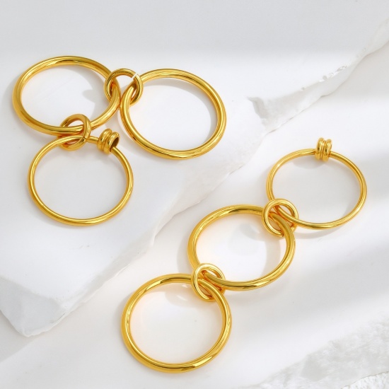 Picture of Wholesale Women's Gift Multilayer Unadjustable Rings, Multicolor 304 Stainless Steel, Eco-friendly Exquisite Stylish Jewelry Supply