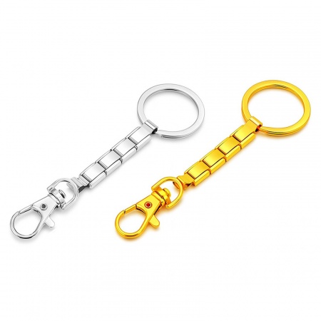 Immagine di 1 Pz 304 Acciaio Inossidabile & Lega di Zinco Stile Italiano Anello Portachiavi Staccabile 10cm x 3cm