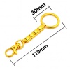 Picture of 304 Stainless Steel & Zinc Based Alloy Italian Charm Keychain & Keyring Detachable 10cm x 3cm
