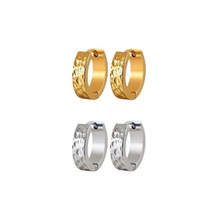 Immagine di All'Ingrosso Elegante Elegante Orecchini Circolari, 304 Acciaio Inossidabile, Donne Ecologico Regalo Fornitura di Gioielli 1 Paio