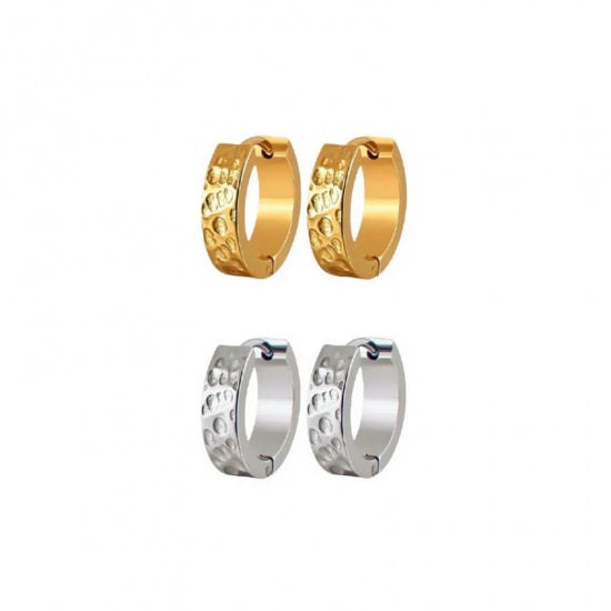 Picture of Wholesale Stylish Dainty Hoop Earrings, 304 Stainless Steel, Women's Eco-friendly Gift Jewelry Supply