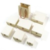 Image de 2 Pcs Boîte-Cadeau à Bijoux à Tiroir Coulissant en Papier Beige