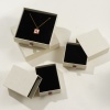 Image de 2 Pcs Boîte-Cadeau à Bijoux à Tiroir Coulissant en Papier Beige