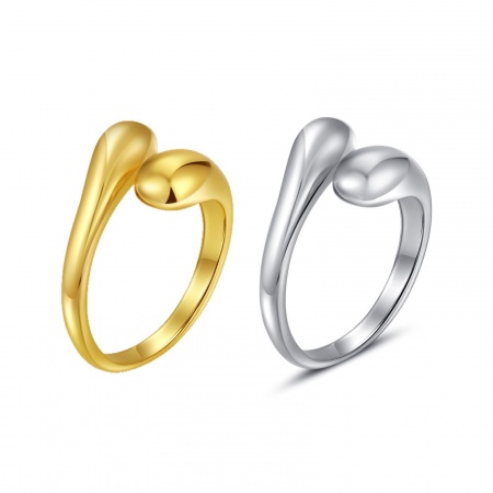 Picture of Wholesale Women's Gift Open Adjustable Rings, Multicolor 304 Stainless Steel, Stylish Dainty Jewelry Supply