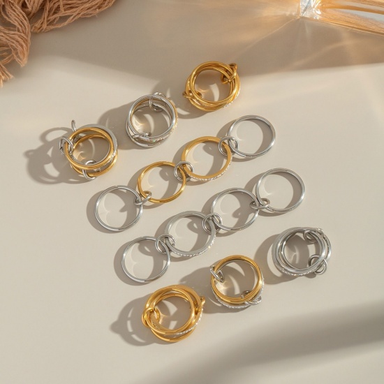 Picture of Wholesale Women's Gift Multilayer Unadjustable Rings, Multicolor 304 Stainless Steel, Eco-friendly Stylish Dainty Jewelry Supply