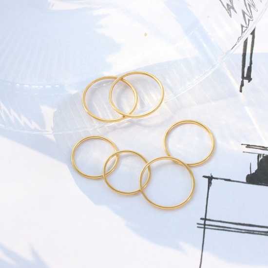 Bild von Großhandel Frauen Geschenk Uneinstellbar Knuckle Finger Ring, Bunt 304 Edelstahl, Umweltfreundlich Ins Stil Elegant Schmuckbedarf 1 Stück