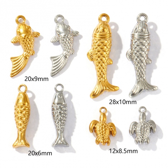 Picture of Eco-friendly 304 Stainless Steel Ocean Jewelry Charms Multicolor 3D