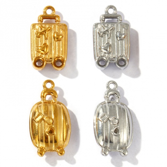 Picture of Eco-friendly 304 Stainless Steel Travel Charms Multicolor Luggage Trolley Suitcase