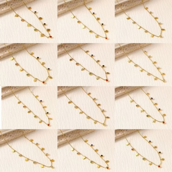 Picture of Wholesale Station Necklace, 18K Gold Plated 304 Stainless Steel, Eco-friendly PVD Stylish Dainty Gift Jewelry For Retailer