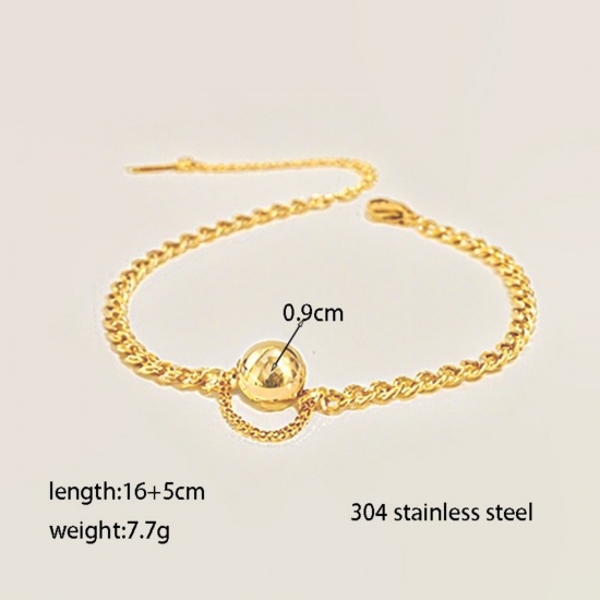 Picture of Wholesale Ball Necklace & Bracelet, Multicolor 304 Stainless Steel Women's Eco-friendly Stylish Minimalist Gift Jewelry For Retailer