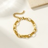 Bild von Großhandel 304 Edelstahl Büroklammerkette Armband, Umweltfreundlich, Frauen Exquisit Stilvoll Geschenk Schmuckbedarf