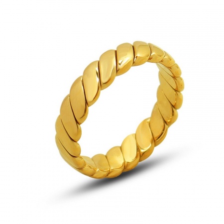 Picture of Wholesale Women's Gift Stripe Unadjustable Rings, 304 Stainless Steel, Eco-friendly Ins Style Stylish Jewelry Supply