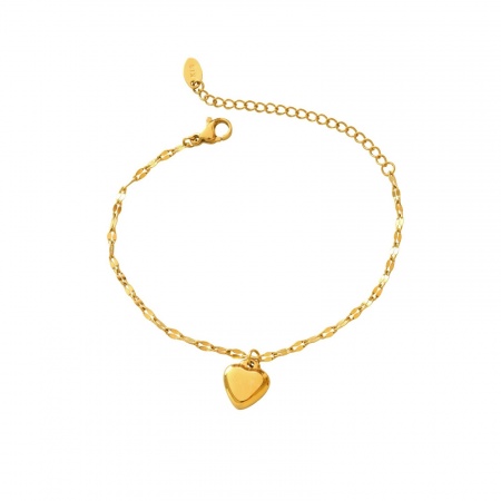 Picture of Wholesale Heart 304 Stainless Steel Bracelets, Multicolor Eco-friendly, Women's Valentine's Day Stylish Gift Jewelry Supply, 15.5cm(6 1/8") long